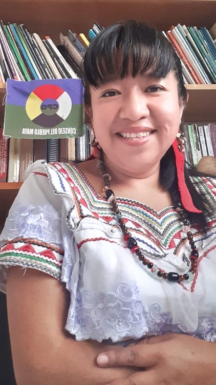 Guatemalan activist smiling