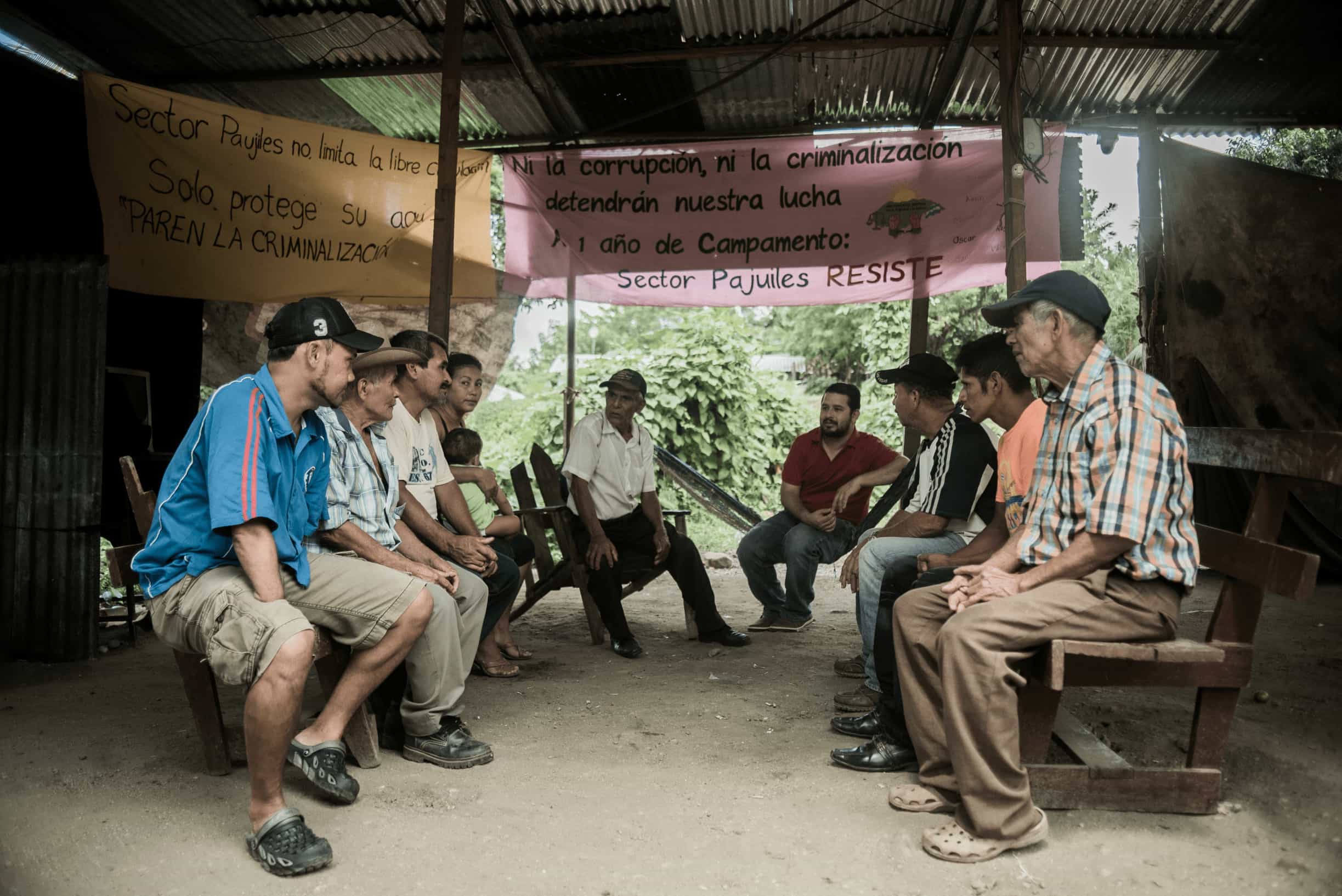 A group of farmers organize and meet