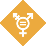 Icon symbolizing gender equality and the battle against gender violence and violence against women